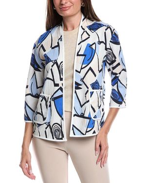 Joseph Ribkoff Textured Jacket - Blue