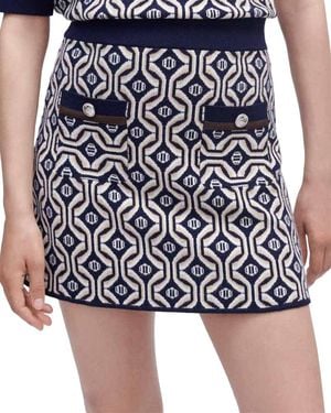 Maje Jolie Mini Skirt - Blue