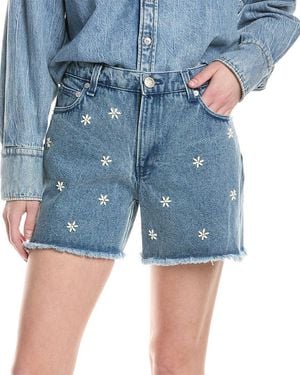 Rag & Bone Aspen Embellished Denim Short - Blue