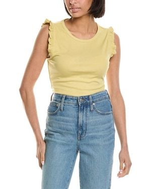 Brook + Lynn Ruffle Sleeve Bodysuit - Blue