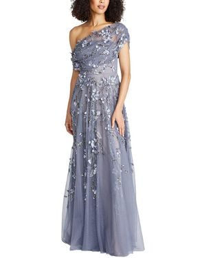 THEIA Fiorella High Low Dress - Blue
