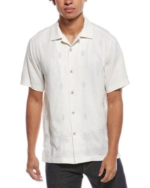 Tommy Bahama Pina Palms Silk Camp Shirt - White