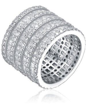 Genevive Jewelry Dnu Silver Ring - Grey