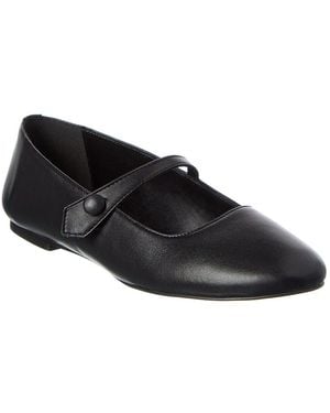 M by Bruno Magli Sofia Leather Flat - Black