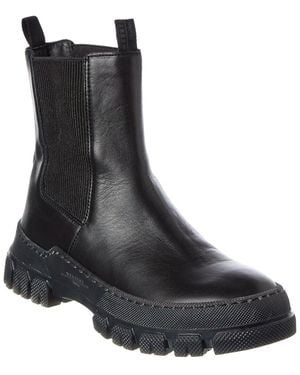 Weekend Max Mara Ellisse Leather Bootie - Black