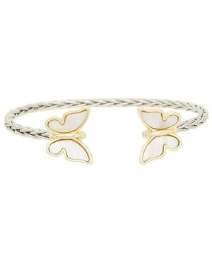 Juvell 18K Plated Bangle Bracelet - White