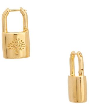 Mulberry Padlock Earrings - Metallic
