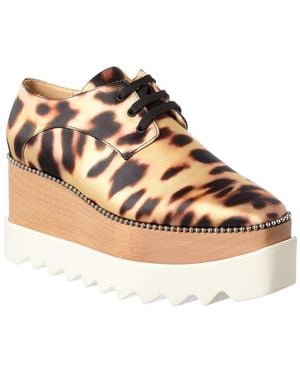Stella McCartney Elyse Satin Platform Trainer - Brown