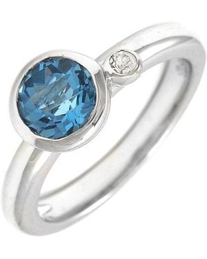 Gemstones 1.17 Ct. Tw. Topaz Ring - Blue