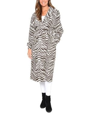 Kendall + Kylie Cotton Trench - White