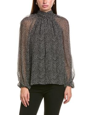 Ramy Brook Suzanne Silk Top - Grey