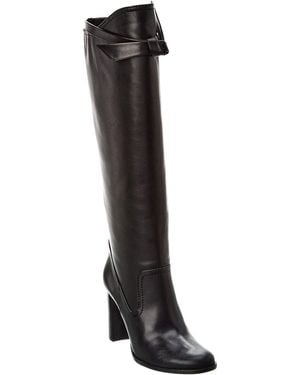 Alexandre Birman Clarita Saddlery 90 Leather Knee-High Boot - Black