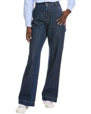 Weekend by Maxmara Davina Dark Clean Wide Leg Jean - Blue