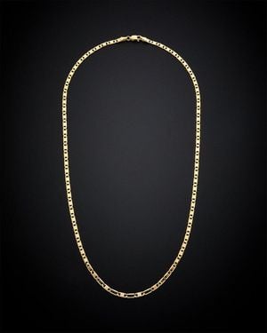 Italian Gold 14k Chain Necklace - Black