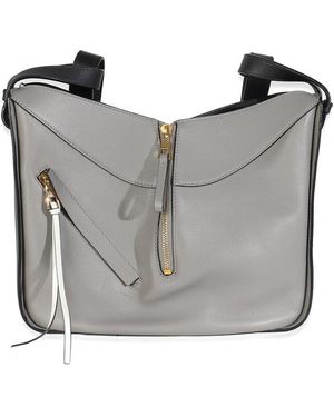 Loewe Gray Leather Medium Hammock Shoulder Bag (authentic Pre-loved)
