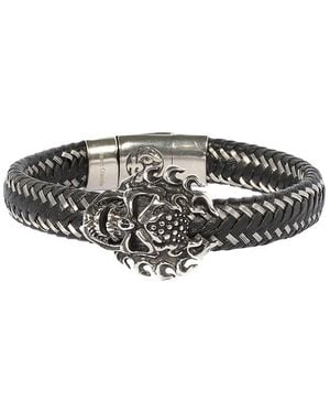 jean claude Stainless Steel & Leather Bracelet - Multicolour