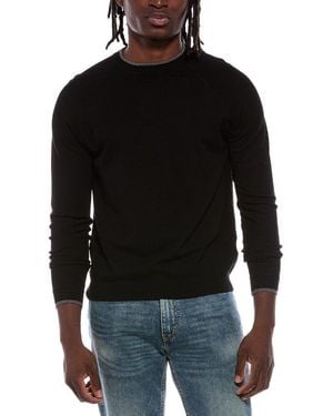 Autumn Cashmere Coverstitch Raglan Jumper - Black