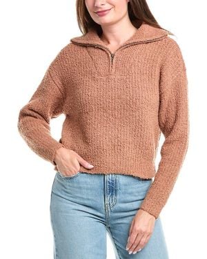Saltwater Luxe Fuzzy 1/2-Zip Pullover - Blue