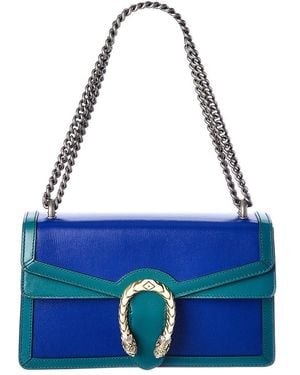 Gucci Dionysus Small Leather Shoulder Bag - Blue