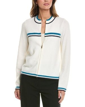 St. John Wool-Blend Jacket - White