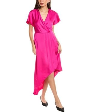 Joseph Ribkoff Asymmetrical Midi Dress - Pink
