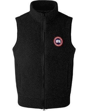 Canada Goose Mersey Fleece Wool-blend Vest - Black