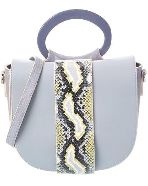 Agl Attilio Giusti Leombruni Vintage Leather Handbag - Blue