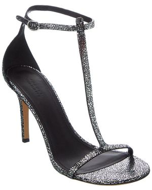 Isabel Marant Einari Leather Sandal - Black
