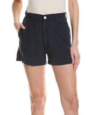 DL1961 Taylor Linen Bright Navy Linen Short - Blue