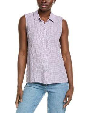 Eileen Fisher Linen Shirt - Purple