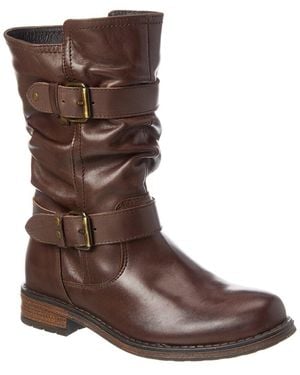 Eric Michael Noelle Short Leather Boot - Brown