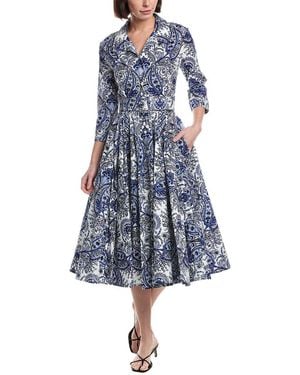 Samantha Sung Laurent Shirtdress - Blue