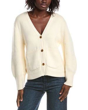 Alexis Elize Cashmere-Blend Cardigan - White