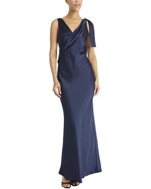 Maggy London Satin Gown - Blue