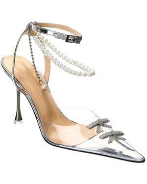 Mach & Mach Sophie Satin Pump - White