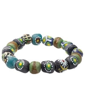 jean claude Dell Arte Beaded Stretch Bracelet - Green