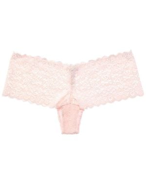 Hanro Lace Boyleg Panty - Pink