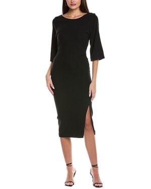 Ba&sh Wool-Blend Midi Dress - Black