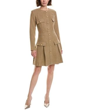 Pascale La Mode Long Sleeve Mini Dress - Natural