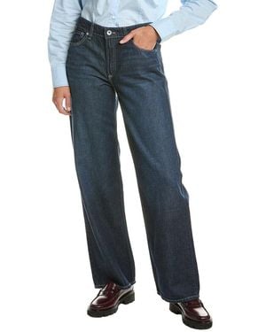 Rag & Bone Lori Low-Rise Full Length Wide Leg Jean - Blue