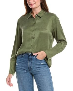 Chaser Brand Helena Twill Button Shirt - Green