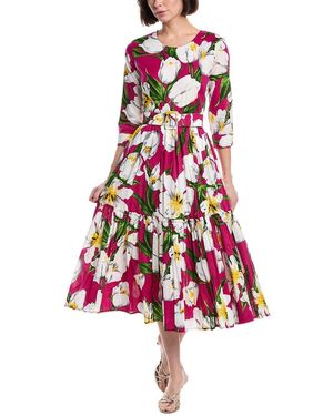 Samantha Sung Melanie Midi Dress - White