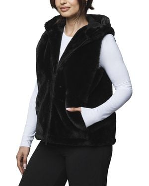 Splendid Lucia Fur Vest - Black