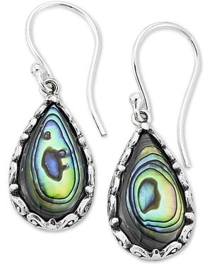 Samuel B. Abalone Earrings - Blue