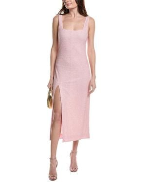 STAUD Le Sable Midi Dress - Pink
