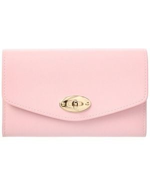 Mulberry Darley Medium Leather Wallet - Pink