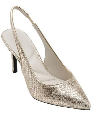 KARL LAGERFELD Rosalyn Leather Pump - Metallic