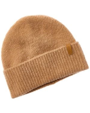 Vince Boucle Cuffed Wool & Cashmere-Blend Hat - Natural