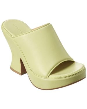 Bottega Veneta Leather Platform Sandal - Green