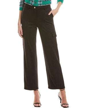 Tahari Wide Leg Cargo Pant - Black